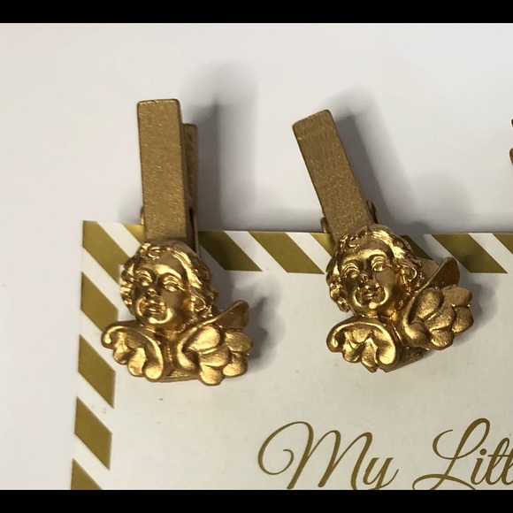 My Little Angel Gold Mini Clothespins Clip Ons - Picture 4 of 4